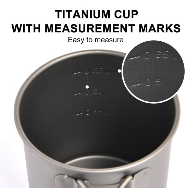Camping Mugg Titanium Kopp Turist Servis
