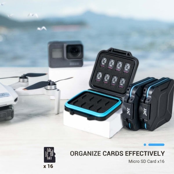 Kompakt Micro SD kort hållare plånbok mjuk skum microSD kort fodral Vattentät minne kort organizer