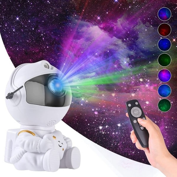 Galaxy Star Projektor Stjärnklar Himmel Natt Ljus Astronaut Lampa Hem Rum Inredning Inredning Sovrum