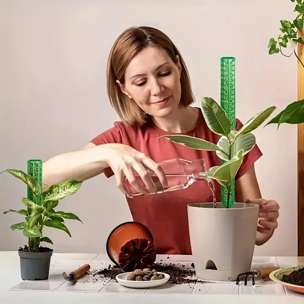 2 Plast Moss Stänger, Växt Stålar för Inomhusväxter, Moss Stänger för Monstra Växter, och Vatten Mossa Stänger