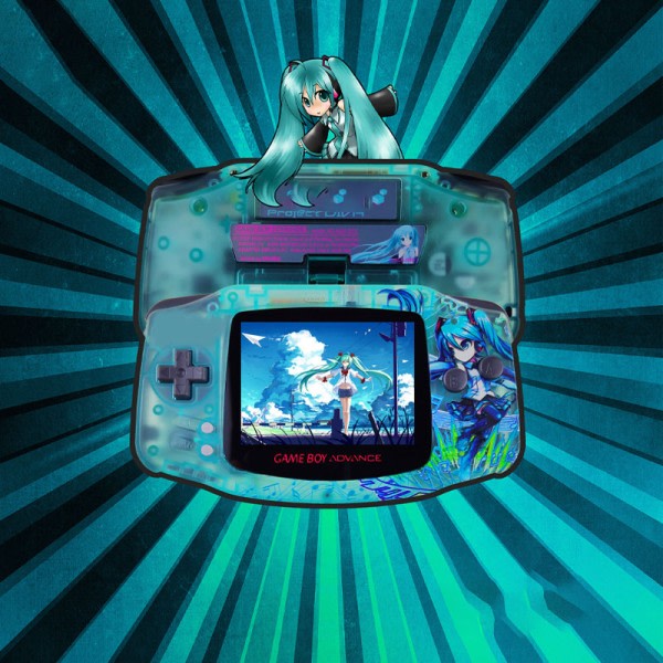 Advance Anime Figures Hatsunes Mikus Handheld Game Console Highlight Färg Display SP Leksaker