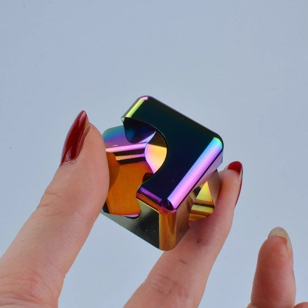 Neliö Dekompressio Spinning Top Noppa Kuutio Ahdistuneisuutta estävä sormenpää lelut