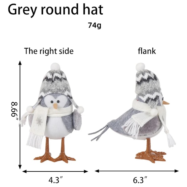 Joulu Luminous Bird Työpöytä Ornamentti Luova treffi nukke Perhe joulu loma juhlat koristelu