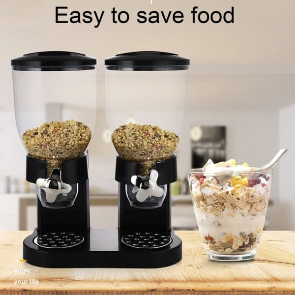 Multifunksjonell mat oppbevaring beholdere korn tørr mat dispenser oppbevaring beholder