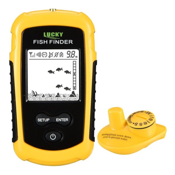 LUCKY FF1108-1 Portabel Fish Finder Ice Fishing Ekolod Ekolod Larm Givvandlare Fishfinder