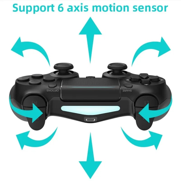 Bluetooth-kompatibel spel kontroller för PS4/Slim/Pro Wireless Gamepad För PC Dual Vibration Joystick For IOS/Android