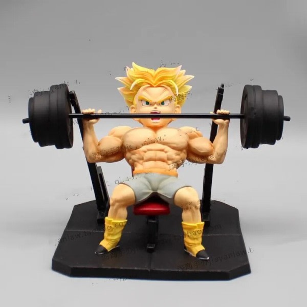 Fitness Muskel Trunks Hansker Sønn Gohan hantel GK Action Figur Modell Leketøy