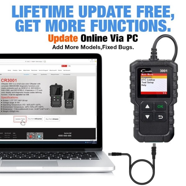 Scanner Support Fuld OBD2 Funktioner Auto Scan Diagnostik værktøj