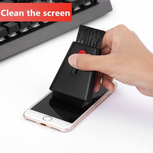 Mini Computer Tastatur Renser Skærm Skærm Rens Børste Til Bærbar Desktop Tastatur Duster Gap Cleaning Brushes