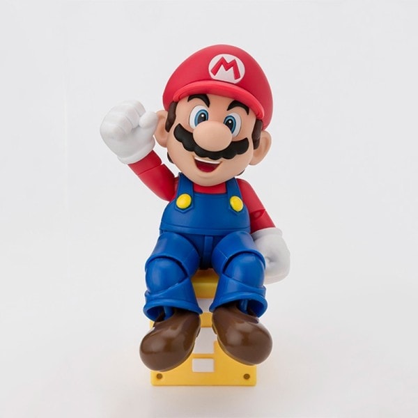 Bandai Äkta SHF Mario Spel Handling Figurer Samlarobjekt Modell Rörlig Utsökt docka
