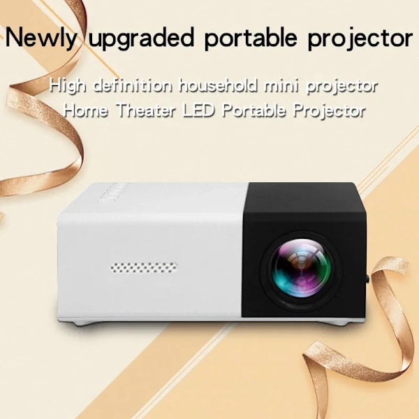 Bärbar Hem Video Projektor Support EU Plug Typ Home Theater