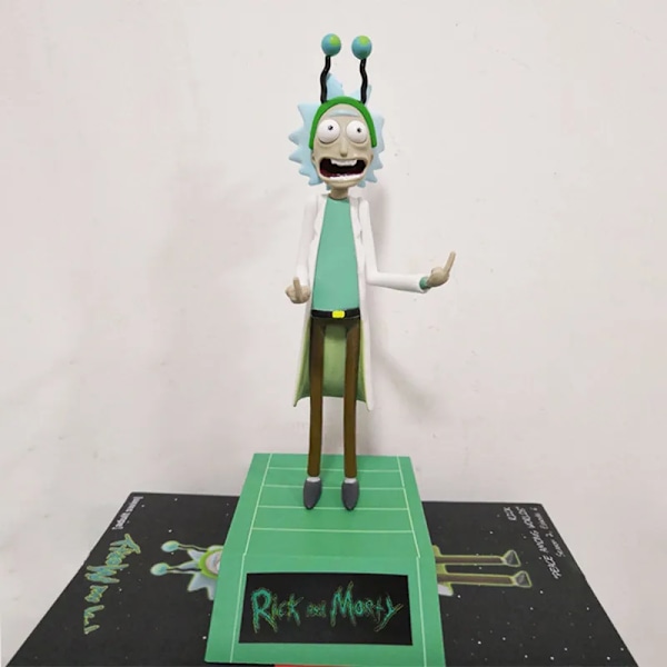 16 cm Anime Rick Sanchez Action Figur Mellefinger Fred Samling Blandt Verdener Model Ornamenter Model Legetøj