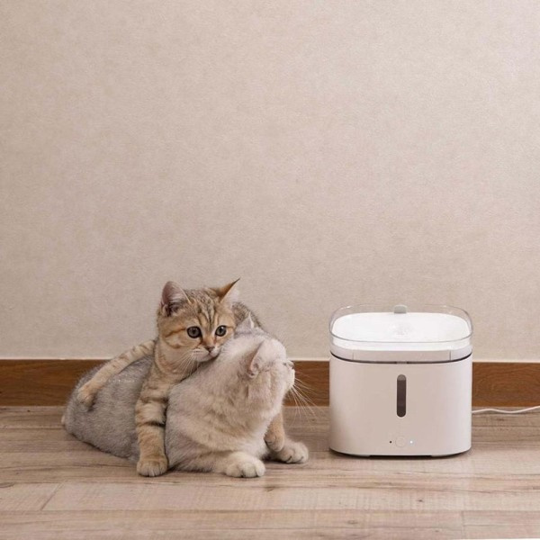 Kattunge Valp Kjæledyr Vann Dispenser Katt Levende Vann Fontene 2L Elektrisk Fontene Automatisk Smart Hund Drikke Skål