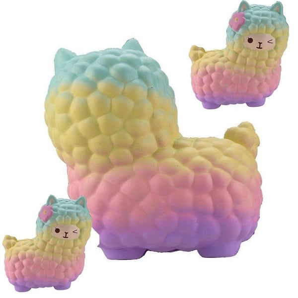 Söt Får Alpacka Squishy Toy Söt Galaxy Långsamt stigande Djur Squishy Squish Utsökt Barn Action Figurer
