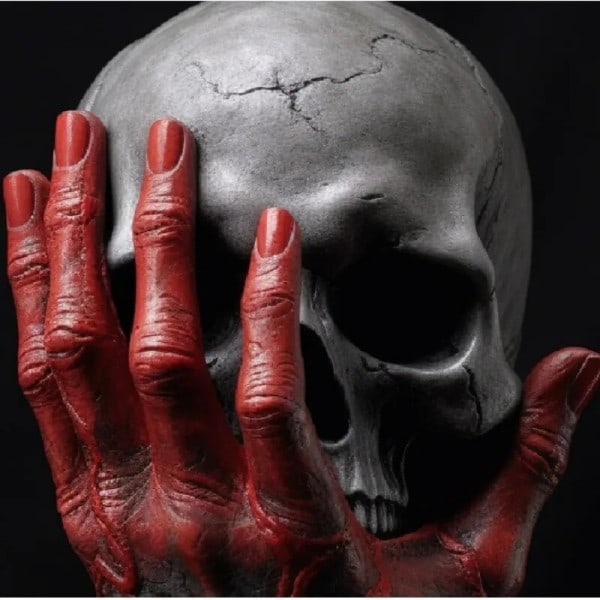 Gothic Furious God's Hand Resin Hantverk Ornament