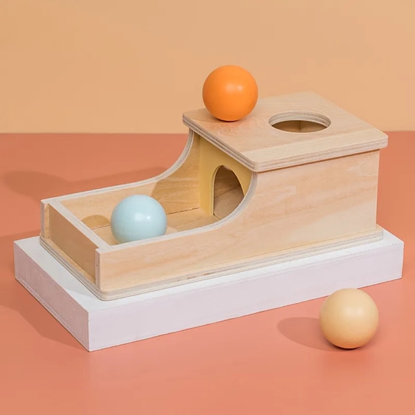 Montessori Macaroon Farge Spinning Tromme Match Mynt Eske Permanent Eske Rund Rektangulær Eske