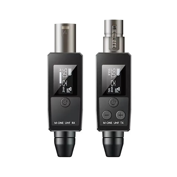 Trådløs mikrofon omformer XLR sender og mottaker for dynamisk mikrofon gitar mottaker overføring adapter VK-38 UHF