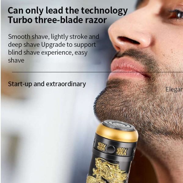 Drage hode barbermaskin for menn mini barberhøvel bærbar barbermaskin