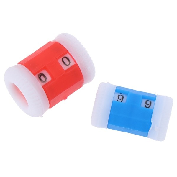 2 Large Röd +2 Small Blå Plast Stick Stick Nålar Rad Counter
