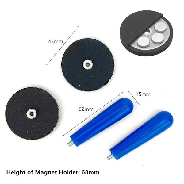 Vinyl Wrap Værktøj 6 stykker Bil Wrap Gripper Magneter Holder til skilt Vinyl Vindue Toning Bil Wrapping Holder Stærke Magneter