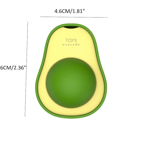 Avokado Shape Katt Leksaker Gatos Kattmynta Mint Interactive Ball Maskotas Husdjur Tillbehör