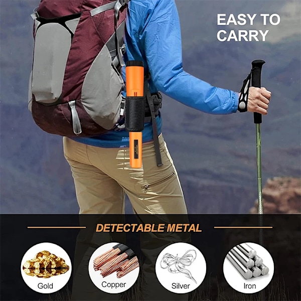 Bedste kvalitet Portable TC-110 Metal Detektor pointer Pinpoint GP-pointer Hånd Hold Metal Detektor Positionering Stang Detektor IP68 vandtæt