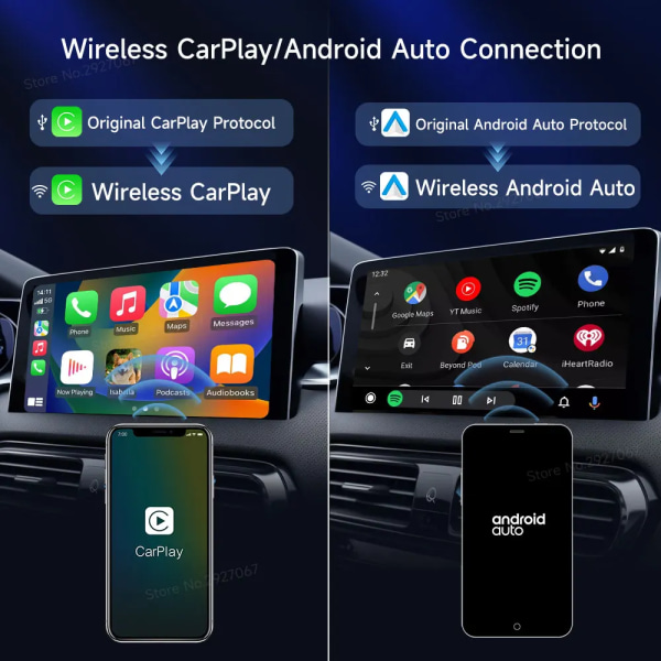 Langaton CarPlay Mini Adapteri Android Auto Dongle Smart Car Play