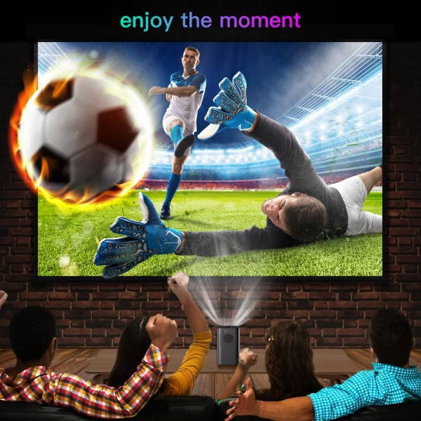 S Portable 1080P Hem Theater Video LED Bluetooth Mini Projector Android 10.0  Projector