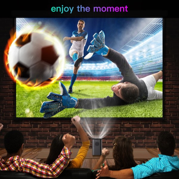 S Portable 1080P Home Theater Video LED Bluetooth Mini Projector Android 10.0  Projector
