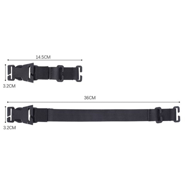 4 stk Tactical MOLLE Remme med Spænde Clips Kompression Remme