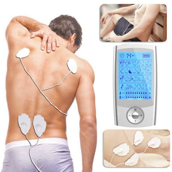 Dual Output Ems Muscle Stimulator TENS Digital Massager Akupunktur EMS Massør