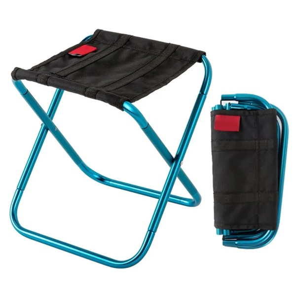 Utomhus aluminium legering portabel vikbar picknick camping pall mini förvaring fiske stol ultralight möbler