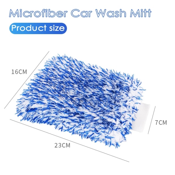 Plysch Biltvätt Mitt Mikrofiber Tjock Bil Cleaning Mitts Auto Tvätt Tillbehör Bil Rengöring Verktyg