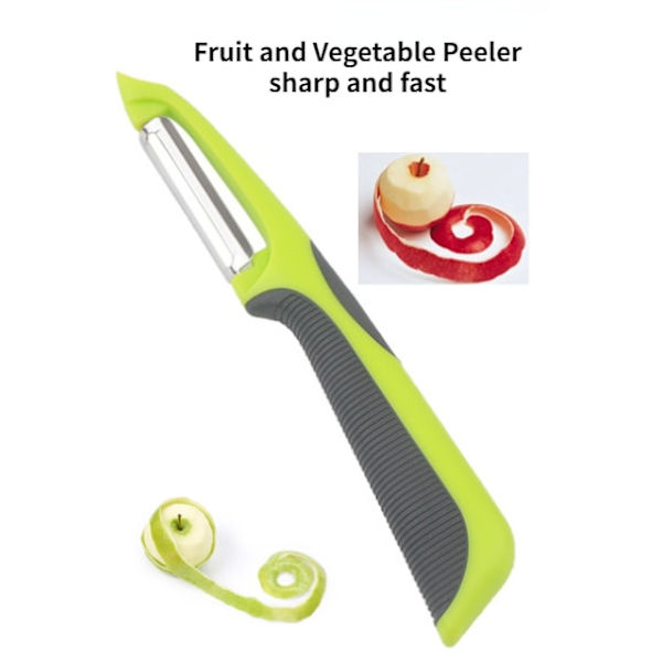Gulerod Kartoffel Frugt strimler Rivejern Grøntsag Skærer Skræller Kniv Rustfrit Stål Peeler Zester Barberkniv Skarp Skærer