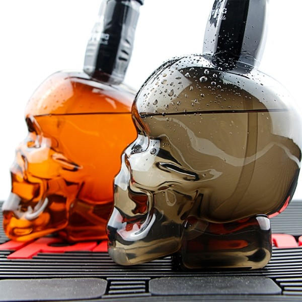 500ml Skull Shape Frisör Spray Flaska Överlägsen Tillverkning Vatten Dimma Sprayer Verktyg