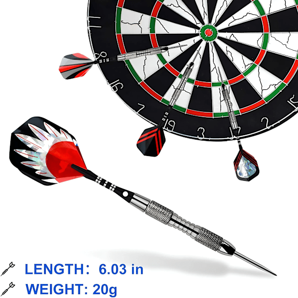 Professionell Dart Nål Set 20g Toy 12 Piece Dart Board Hård Nål Imitation Tungsten Stål Dart Nål