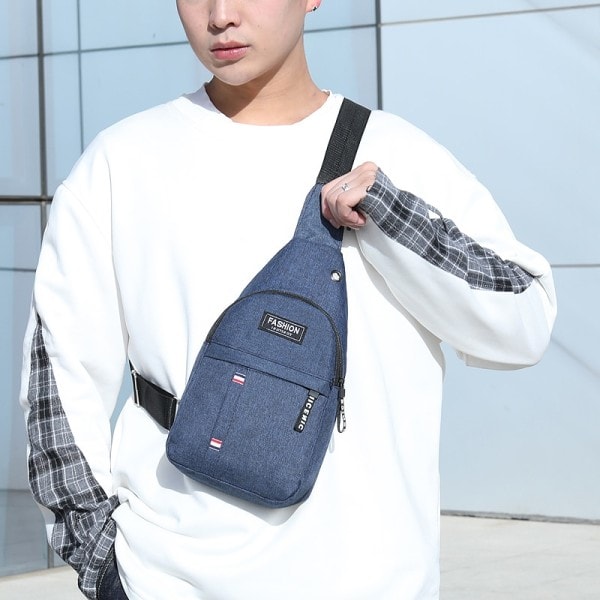 Mænd's Bryst taske Ny Mode Koreansk stil Afslappet Sport Vandtæt Skulder Crossbody taske