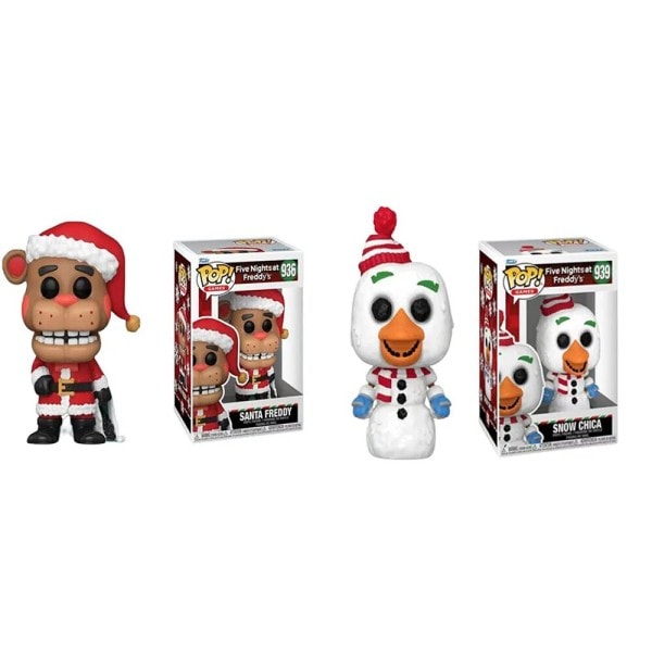 Pop Fem Netter ved Freddy´s Fnaf Bear SANTA FREDDY Spill Action Figur At Five Netter Sikkerhet Breach Modell Barn Leketøy