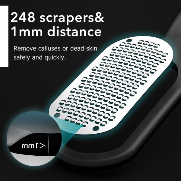 1 st Professional Rostfritt Stål Callus Remover Fot File Scraper Pedikyr Verktyg