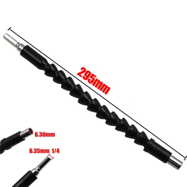 295 mm flexibel axel bits magnetisk skruvmejsel förlängning borr bit hållare anslut länk för elektronisk borr