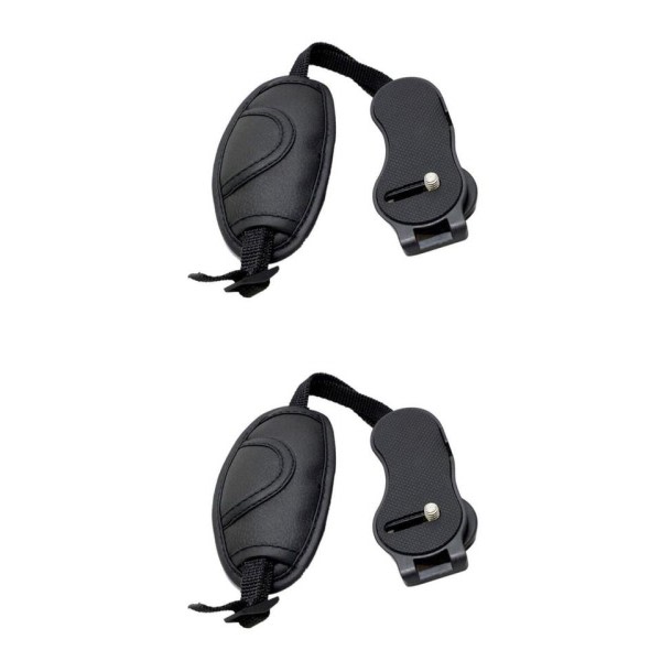 Läder hand grepp handled rem för DSLR kameror passar för Nikon Canon