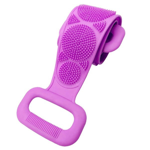 Kropp Silicon Borste Skrubb Kroppen Exfolierande Svamp Borste Badrum Dusch Rygg Borste Bad Skrubb Rengör Verktyg