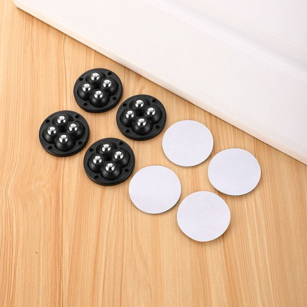 4stk/Set Mute 4 Beads Ball Universal Wheel Selv Adhesive Talley Base Til Møbler Opbevaring Kasse