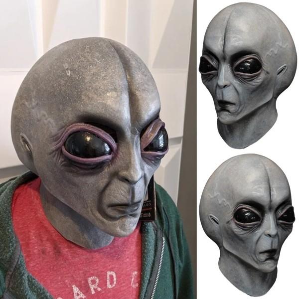 Alien Skull Mask Cosplay Skräck Latex Masker Hjälm Fest Dräkt