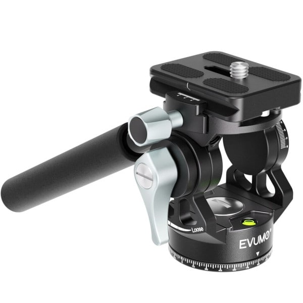 Lättvikts Mini Video Stativ Head Tilt Pan Mount Arca Swiss Quick Release Plate Panoramic Fluid Video Head