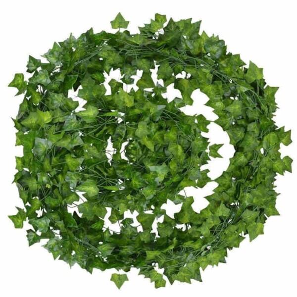 Falske blader krans plante vinranker løvverk hjem dekor plast rotting streng vegg dekor kunstige planter