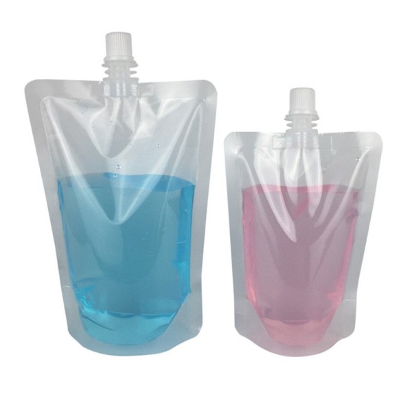 Gjennomsiktig plast poser med drikke pose forseglet gjenbrukbar drikke juice melk kaffe reise arrangør pose