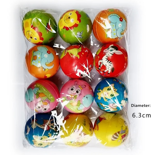 12 stykker Anti Stress Ball Lettelse Grimase Smiley Latter Ansikt Klyper  Leker Gave