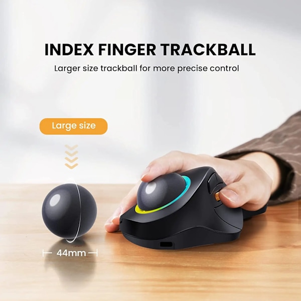 ProtoArc Wireless Index Finger Trackball Mus
