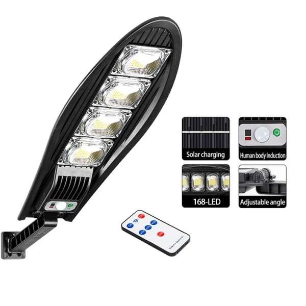 10000W Päivitetty 168LED Aurinko Katu valo ulko vedenpitävä LED